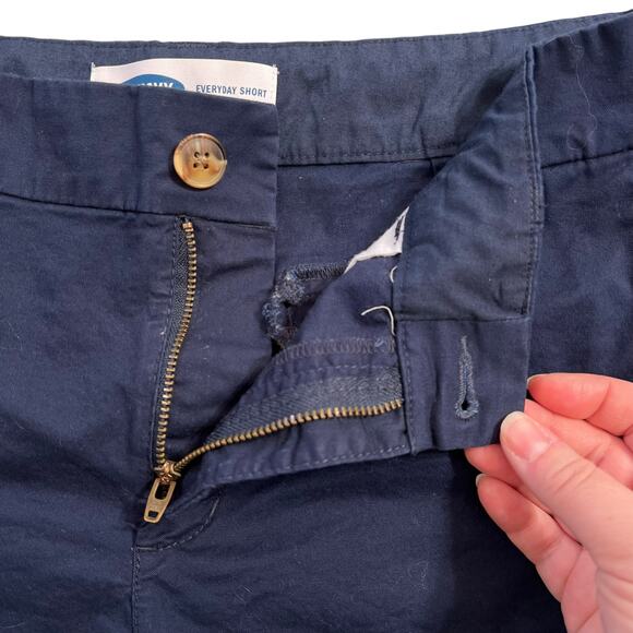 Old Navy Womens Everyday Short Chino Khaki Summer Shorts Navy Blue Size 8 - Picture 3 of 8